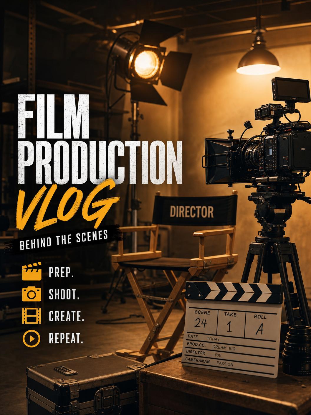 溏心vlog - 影视传媒幕后花絮：一部短视频的诞生全过程视频演示